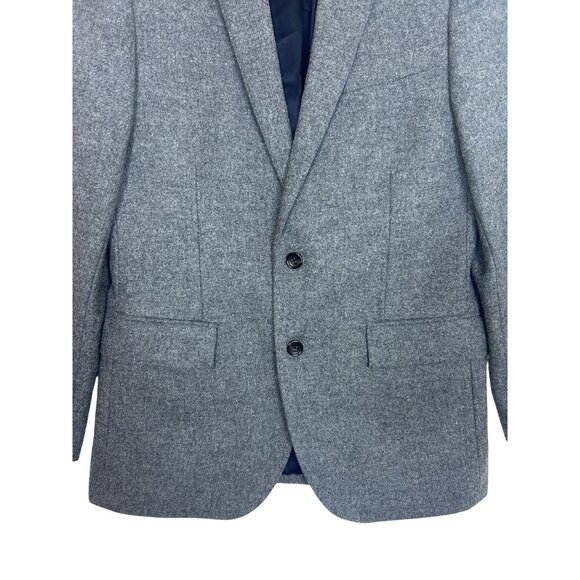 NWT J. Crew Ludlow Blazer Men’s 38R Gray Wool Moon Yorkshire Suede Patches READ - Picture 3 of 16